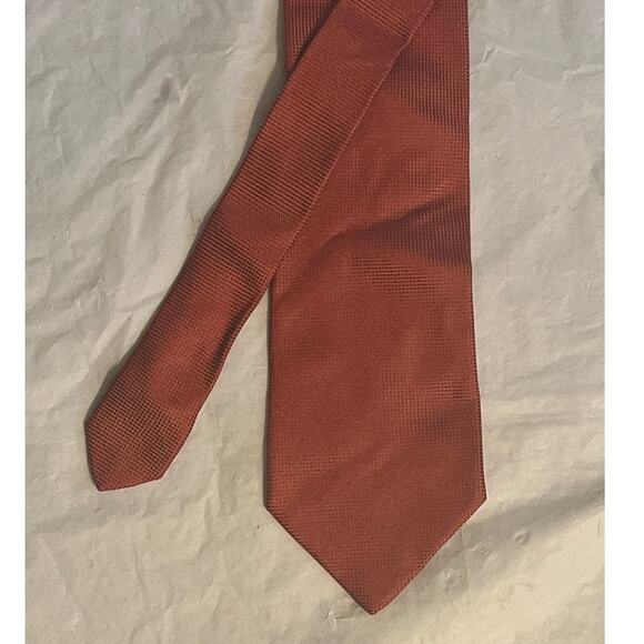 Zadi Andrew's Ties Orange/Brown Silk Made in Italy Necktie - Picture 3 of 12